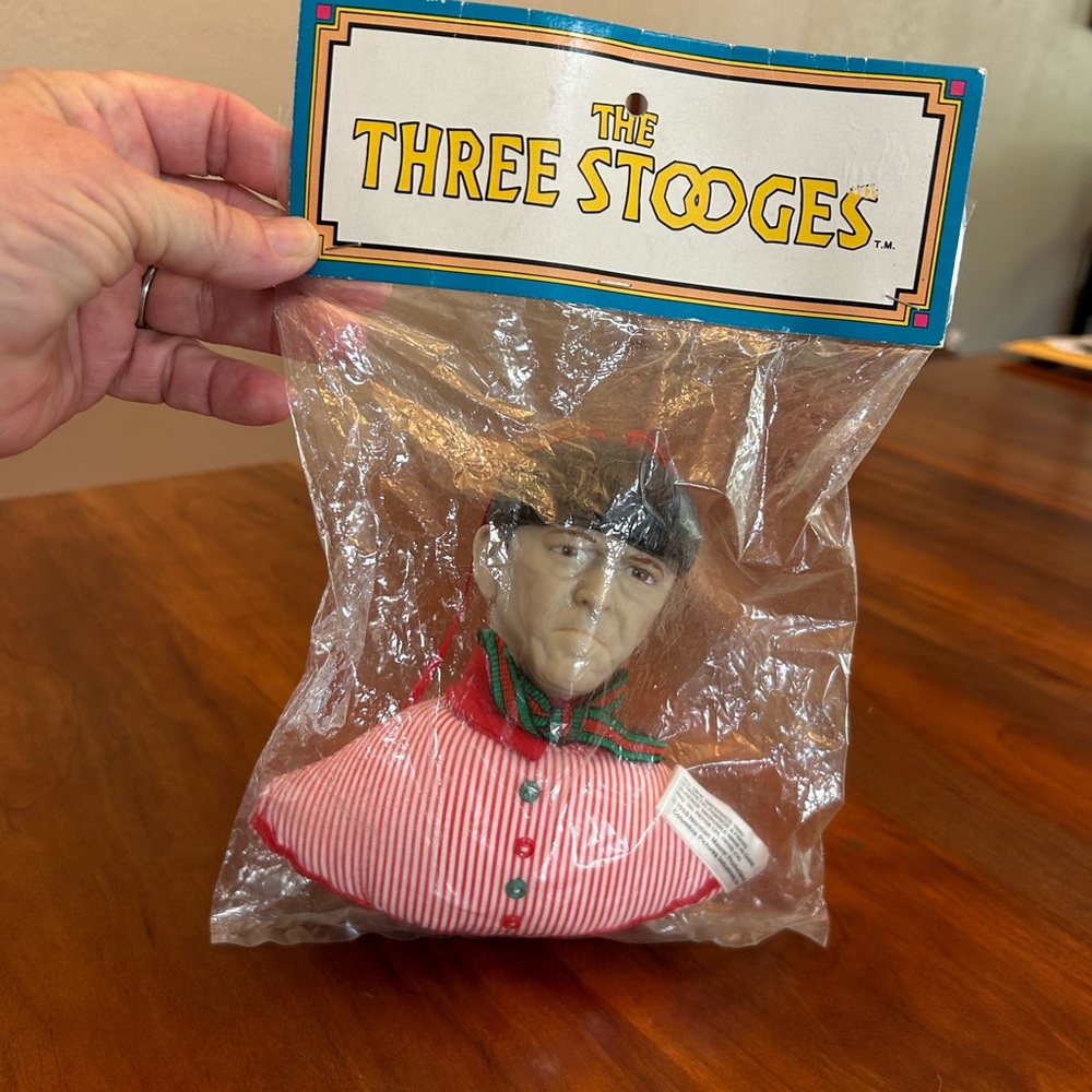The Three Stooges Collectible Figure hanging ornaments Christmas New in Package
